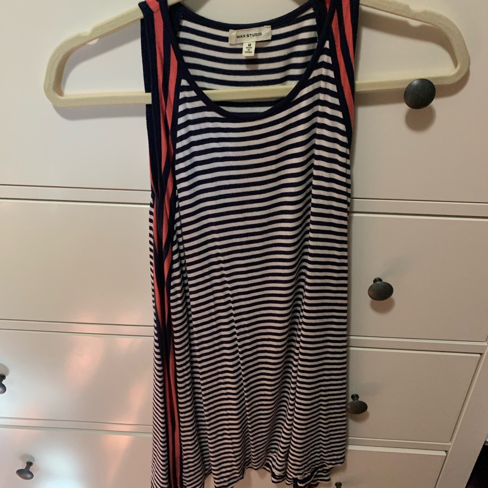 Max Studio Striped Tank